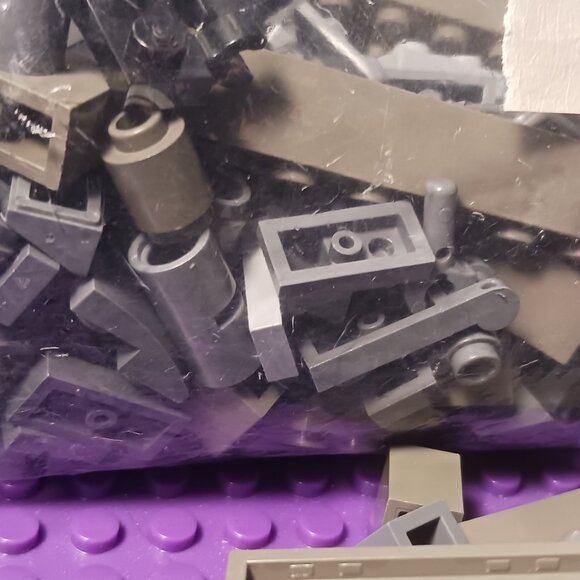 Lego - Bulk - Mixed Bluish Grey Pieces - Classic Bluish Grey mixed too 8.8oz - Picture 5 of 8